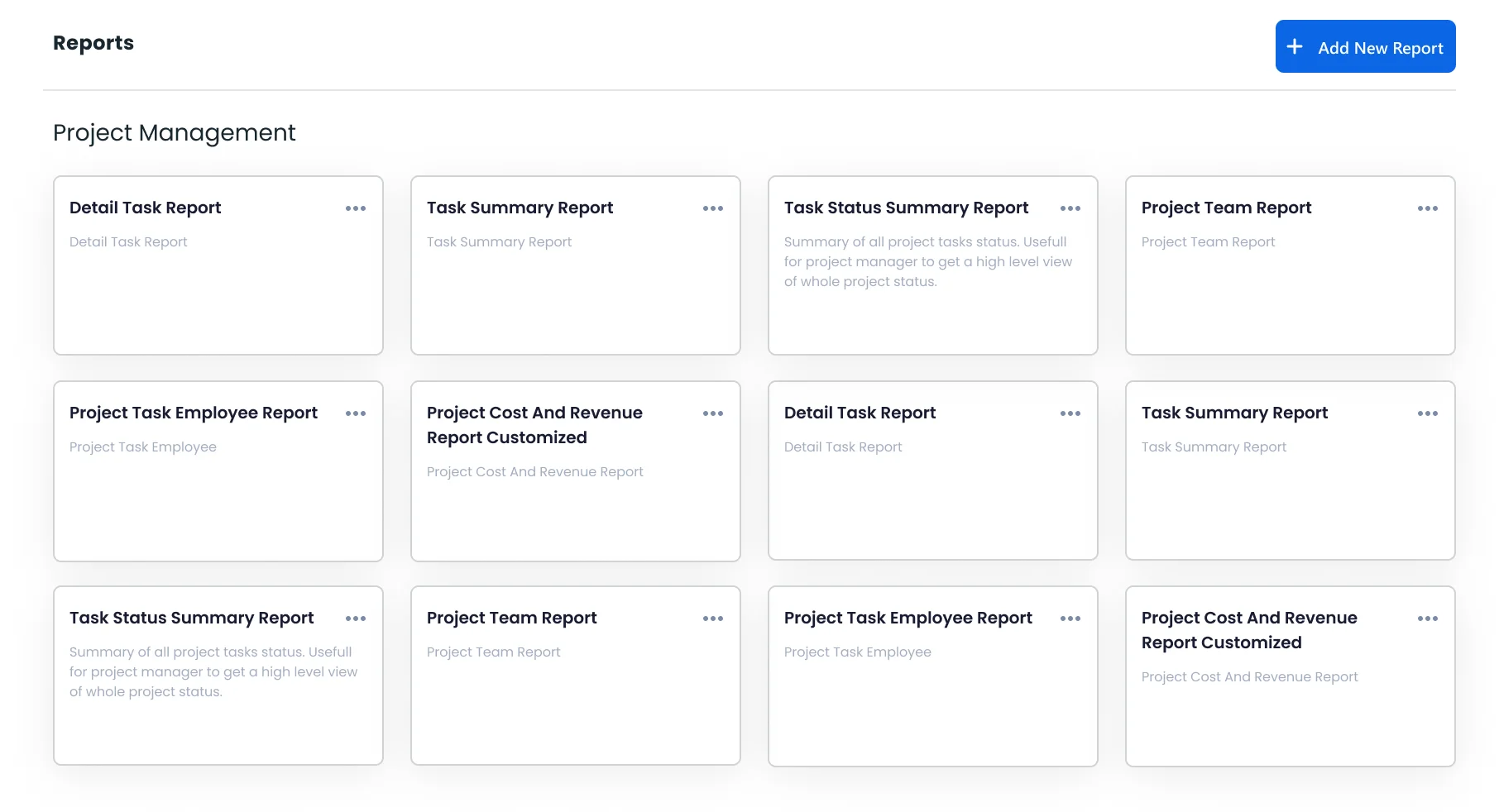 Project Management Reports